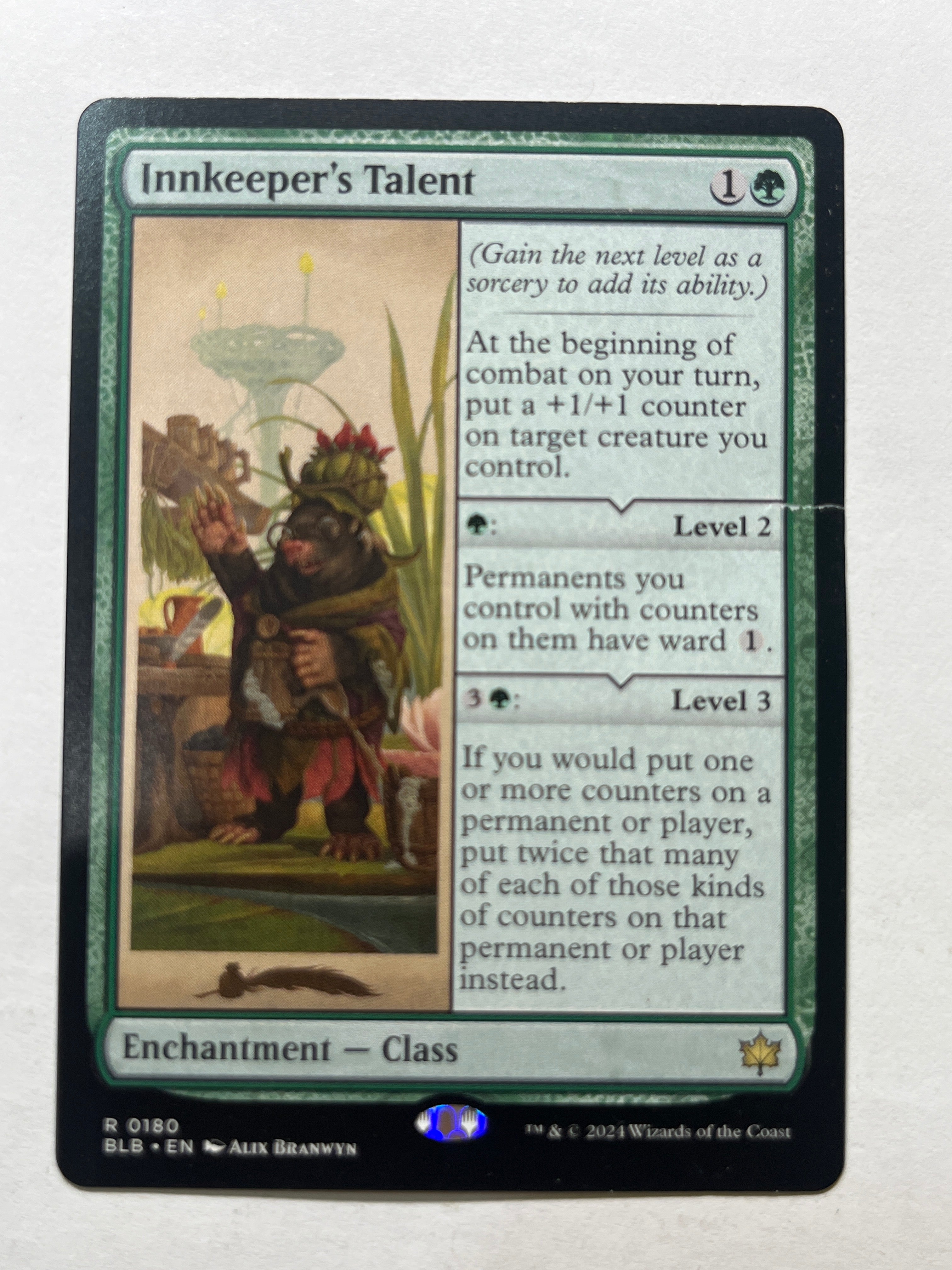 Innkeeper's Talent damaged