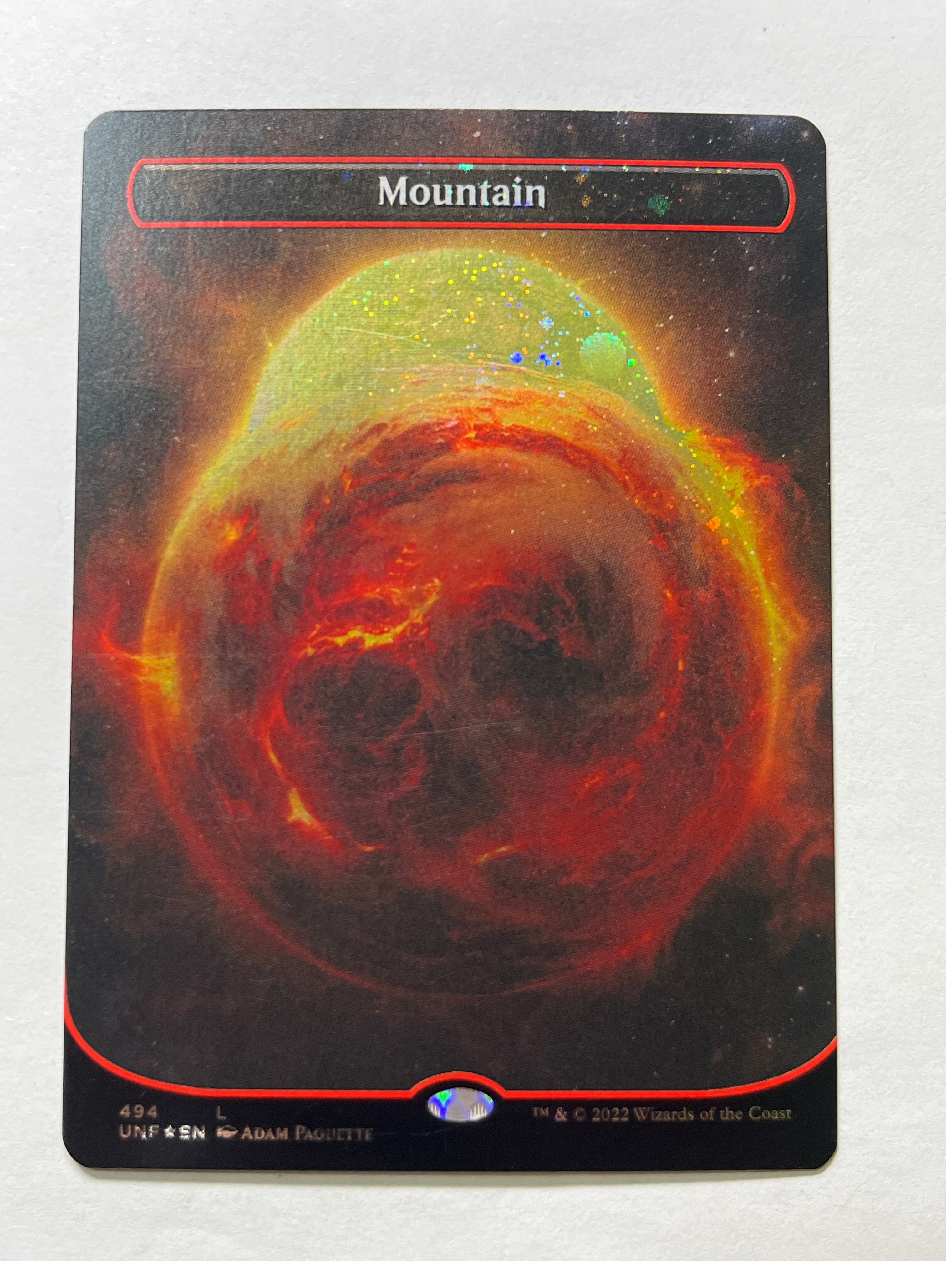 Mountain borderless galaxy foil