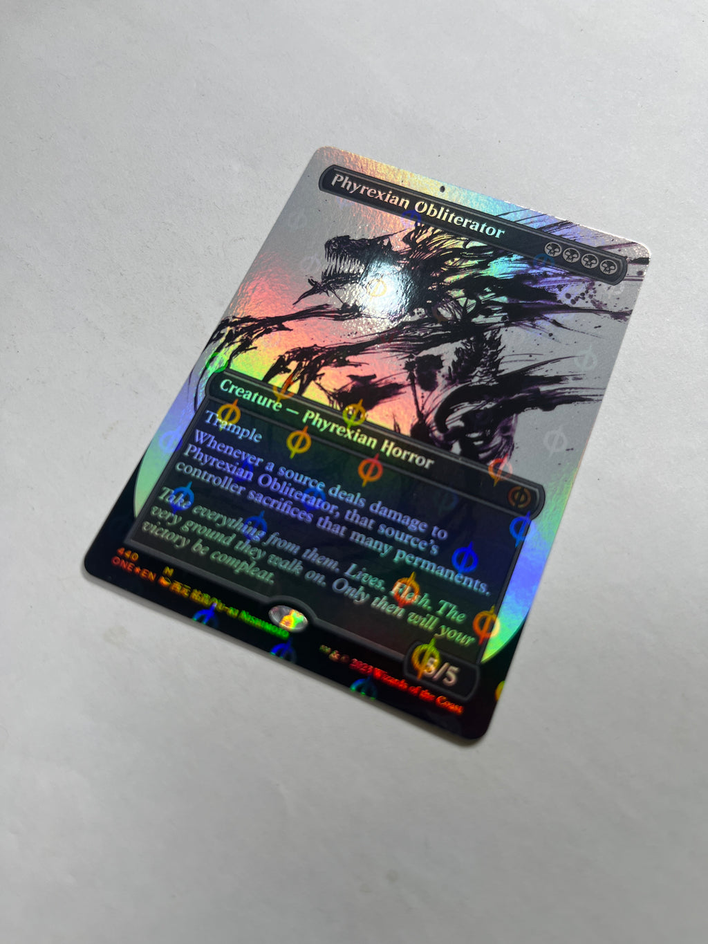 Phyrexian Obliterator showcase compleat foil