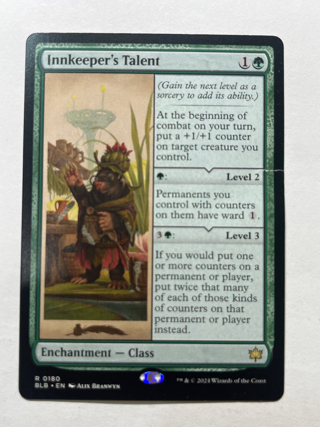 Innkeeper's Talent damaged