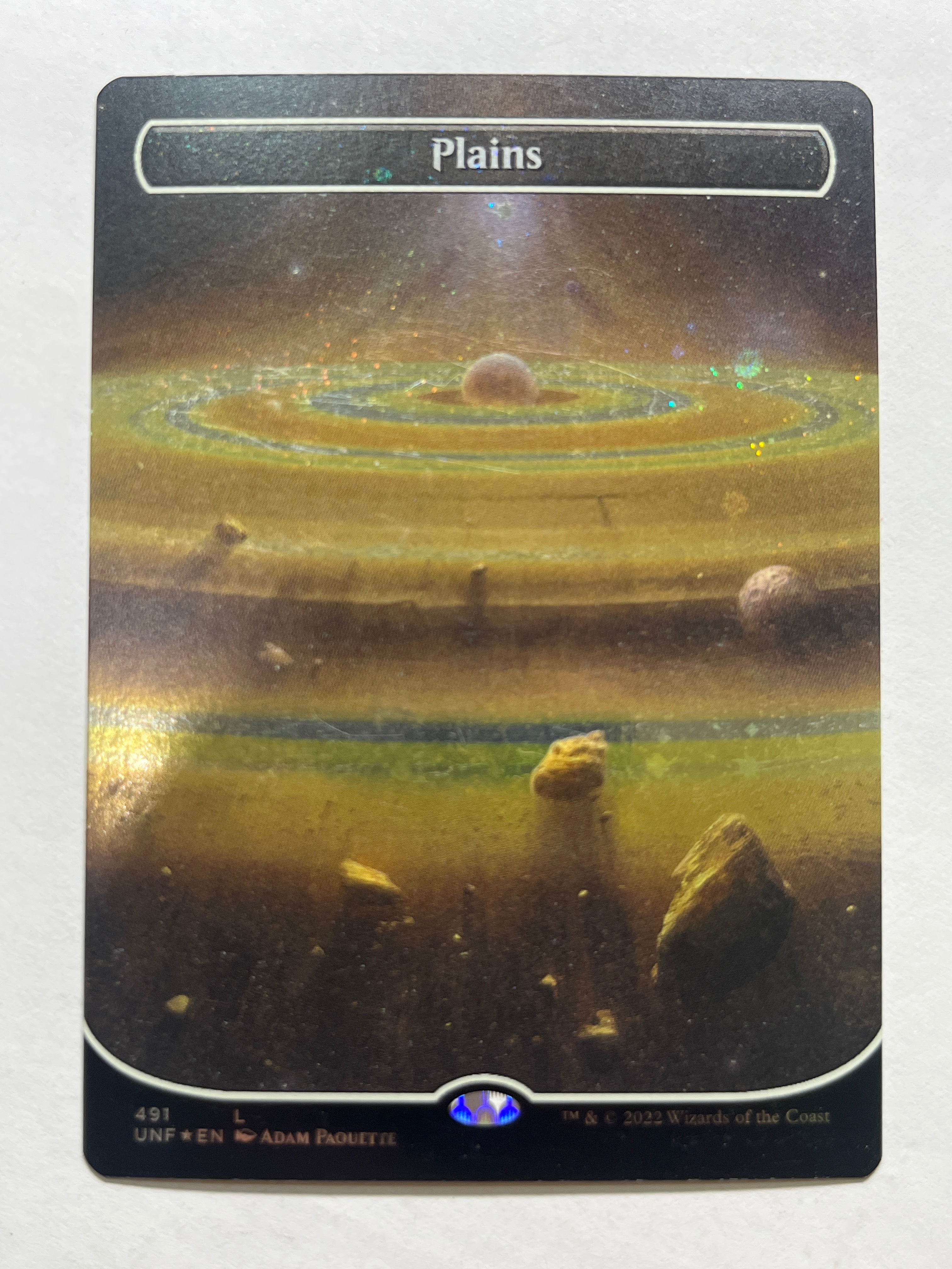 Plains borderless galaxy foil