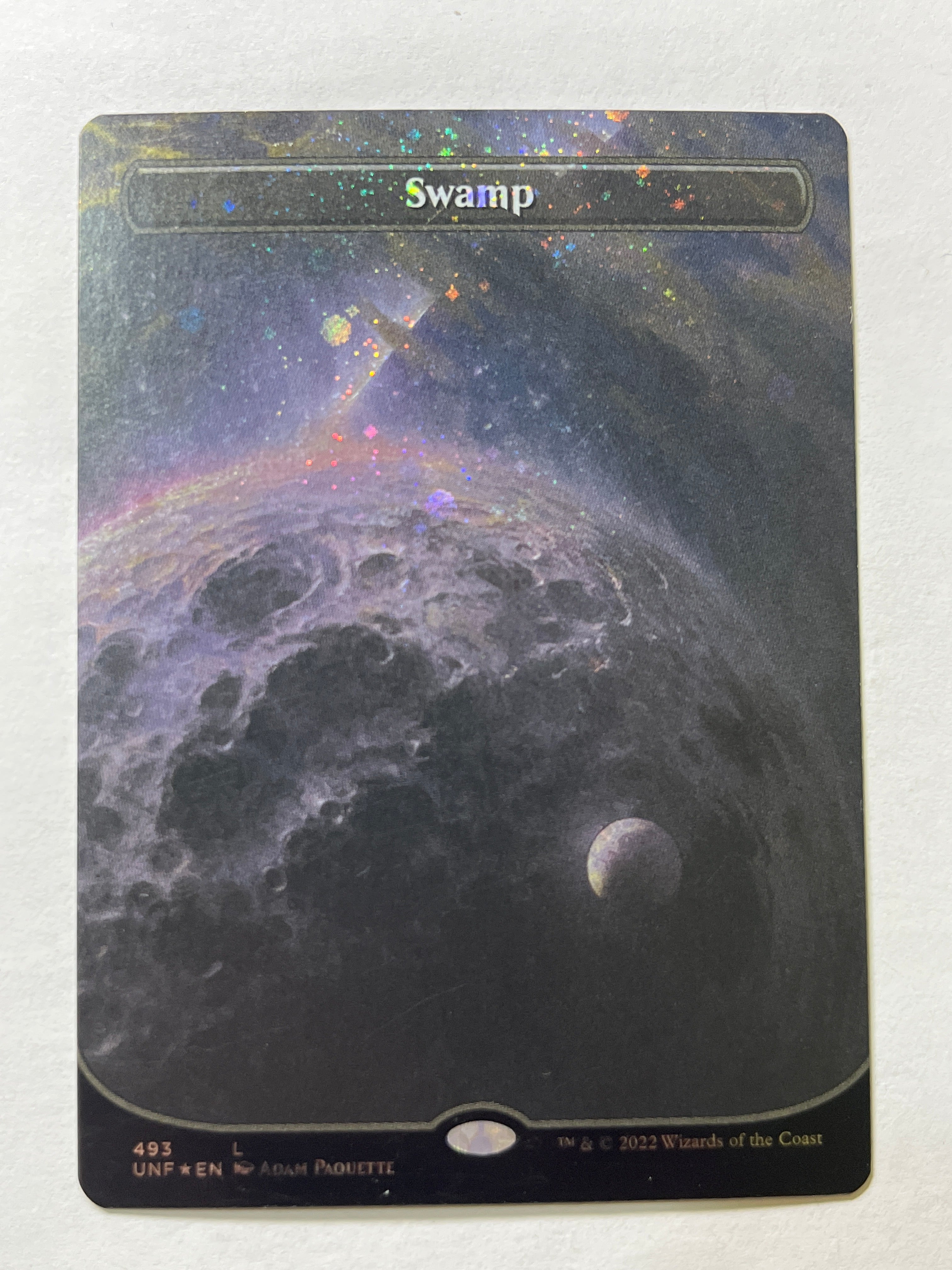 Swamp borderless galaxy foil