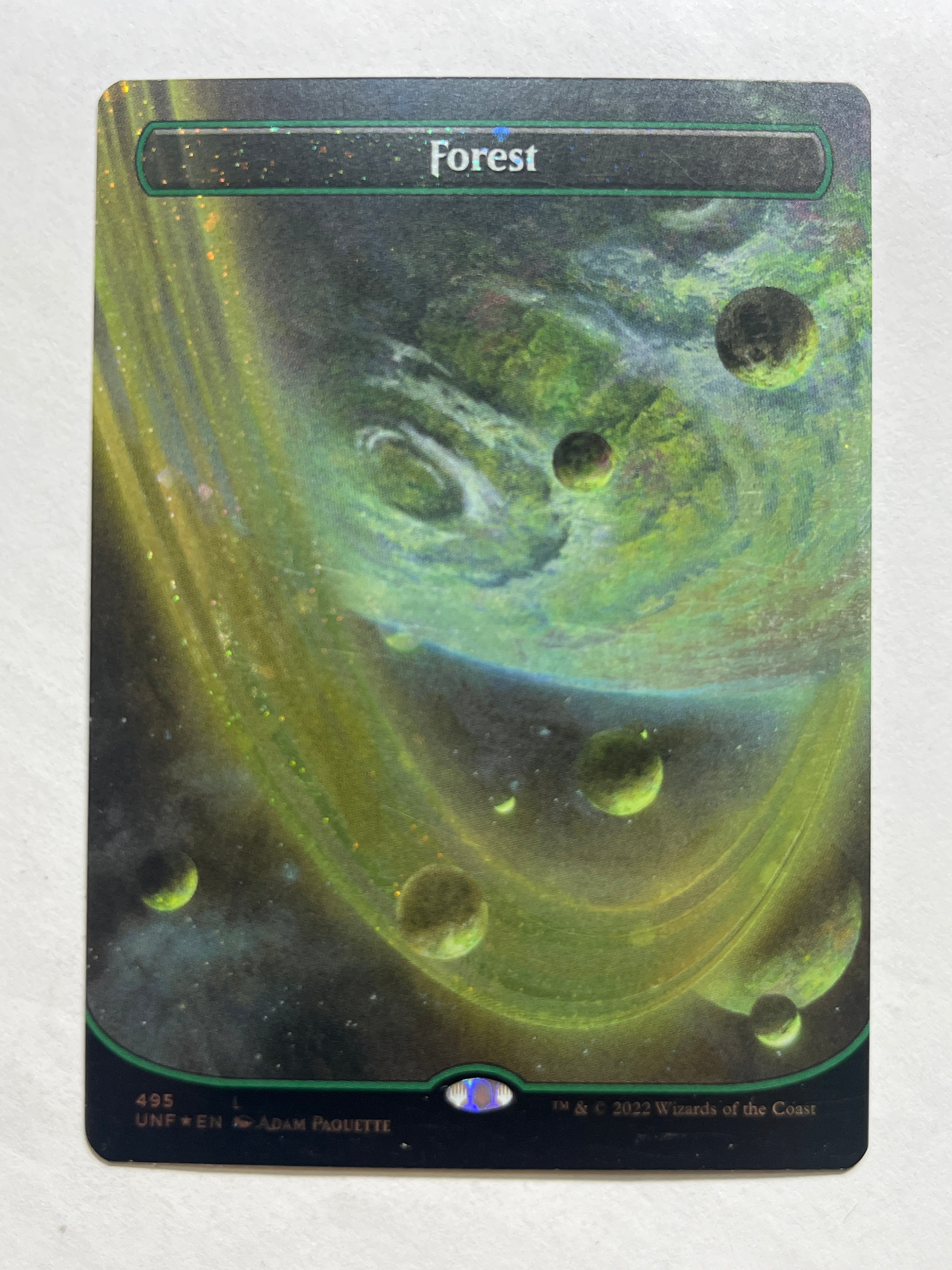 Forest borderless galaxy foil