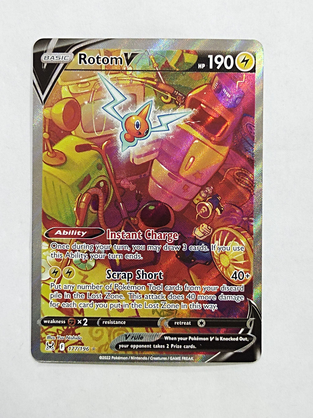 Rotom V 177/196 Damaged