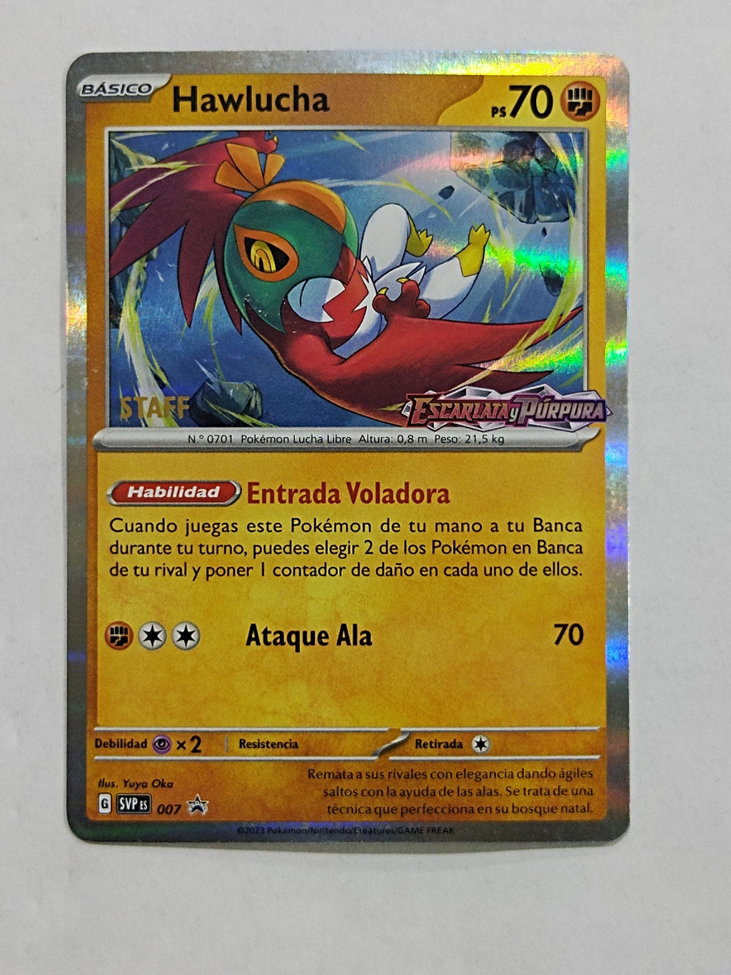 Hawlucha Staff Promo 007