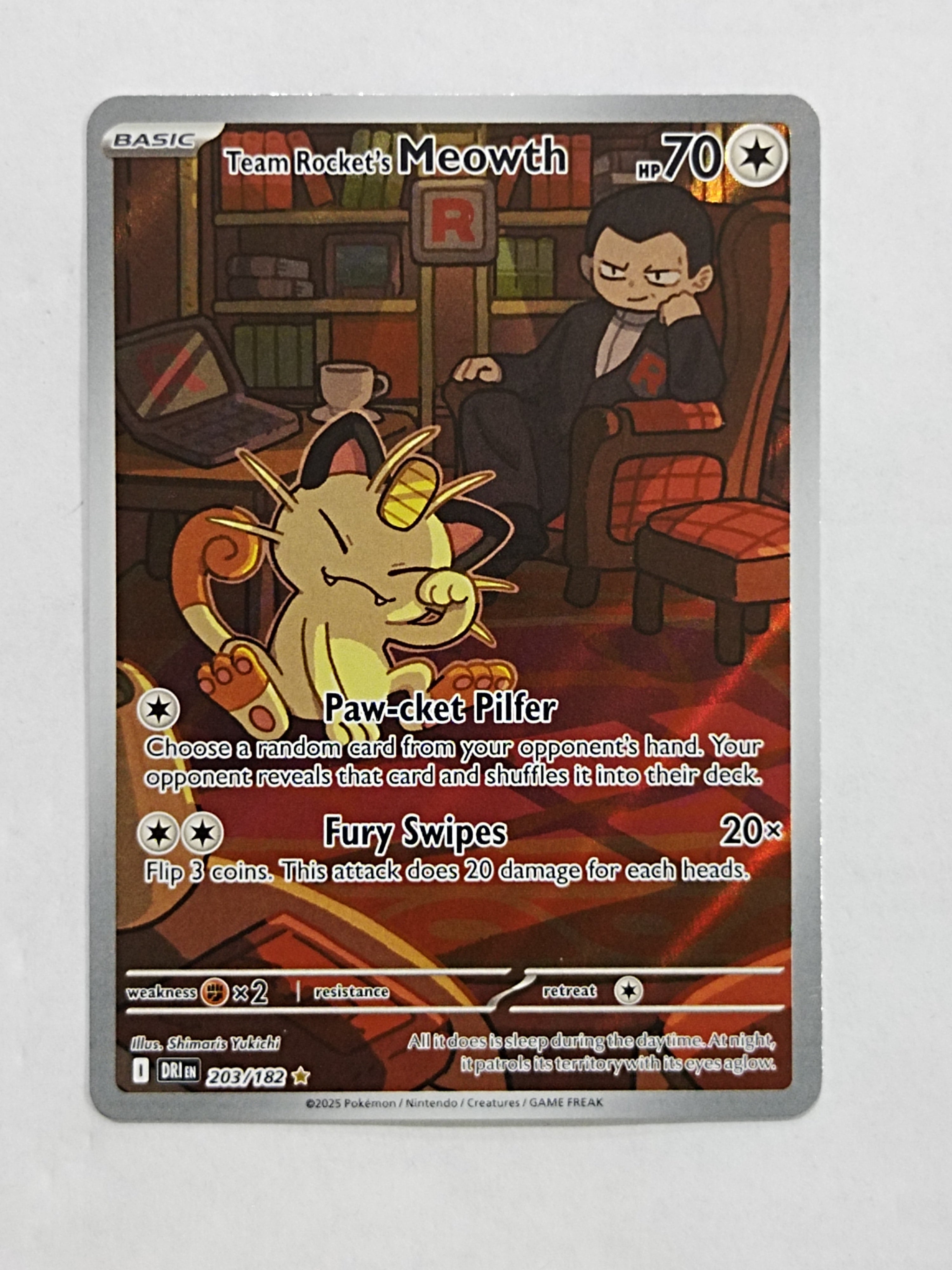 Team Rockets Meowth 203/182