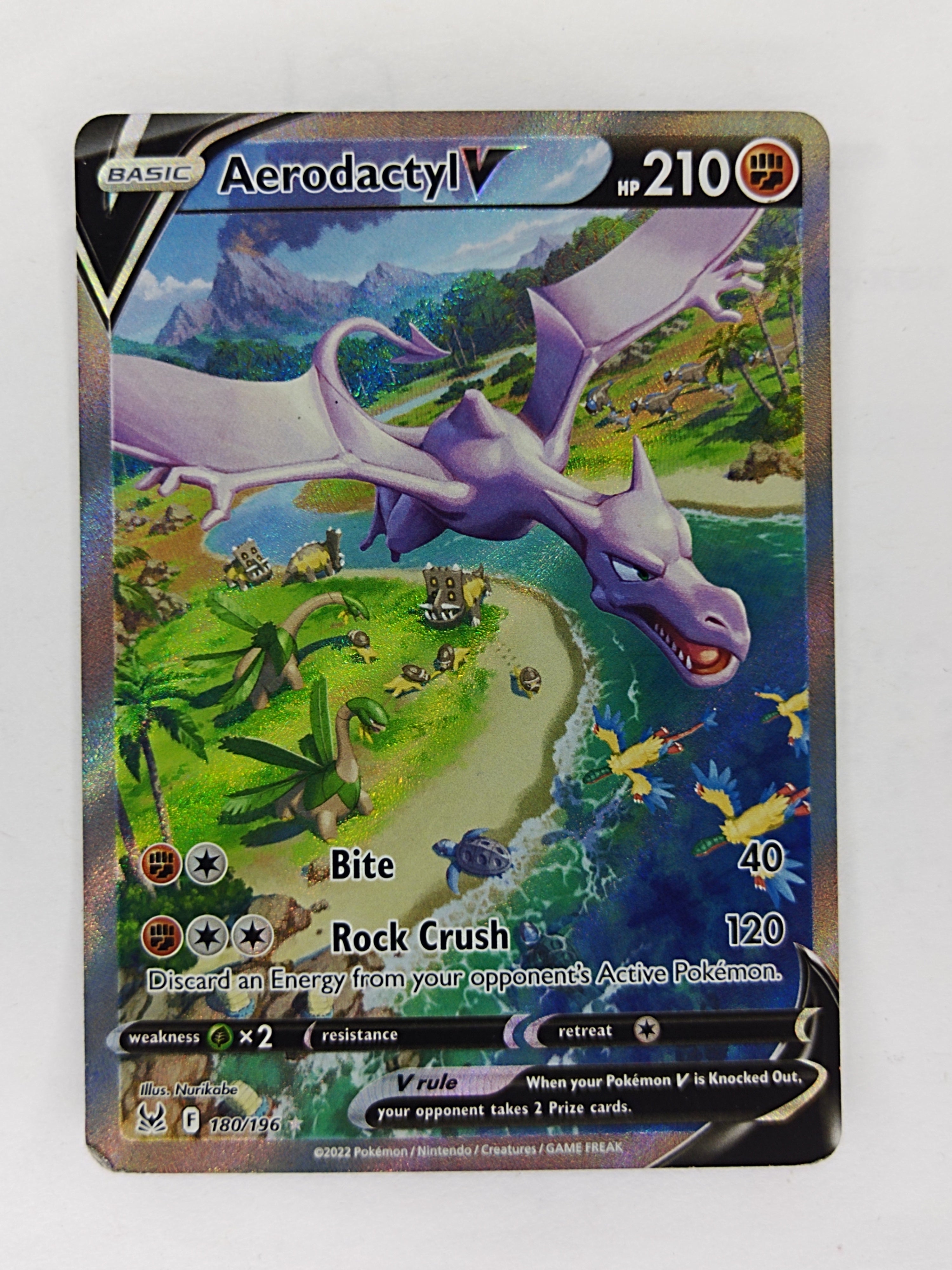 Aerodactyl v 180/196 damaged
