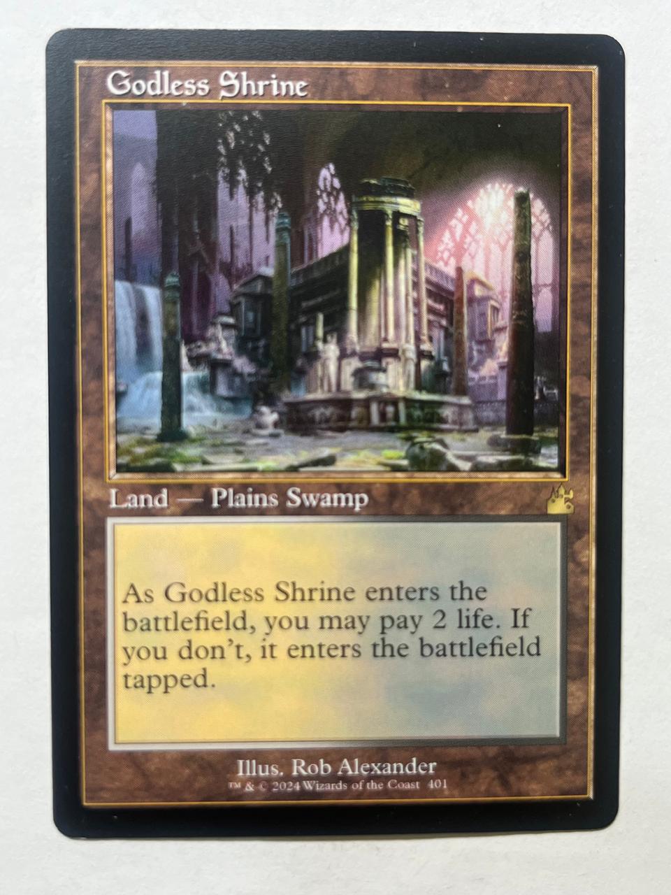 Godless Shrine retro frame